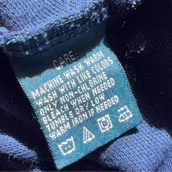 Vintage Ralph Lauren Y2K Women’s Rugby Patch Polo Shirt navy blue - Picture 8 of 9